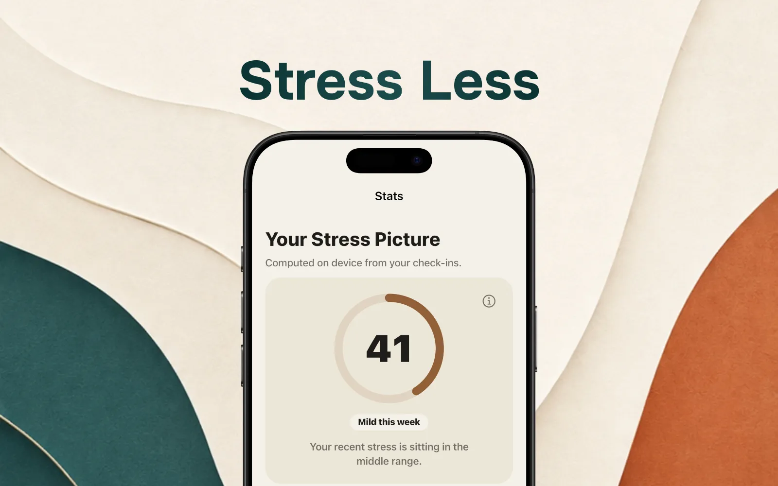 Cover for the Stress Less editorial cover image package