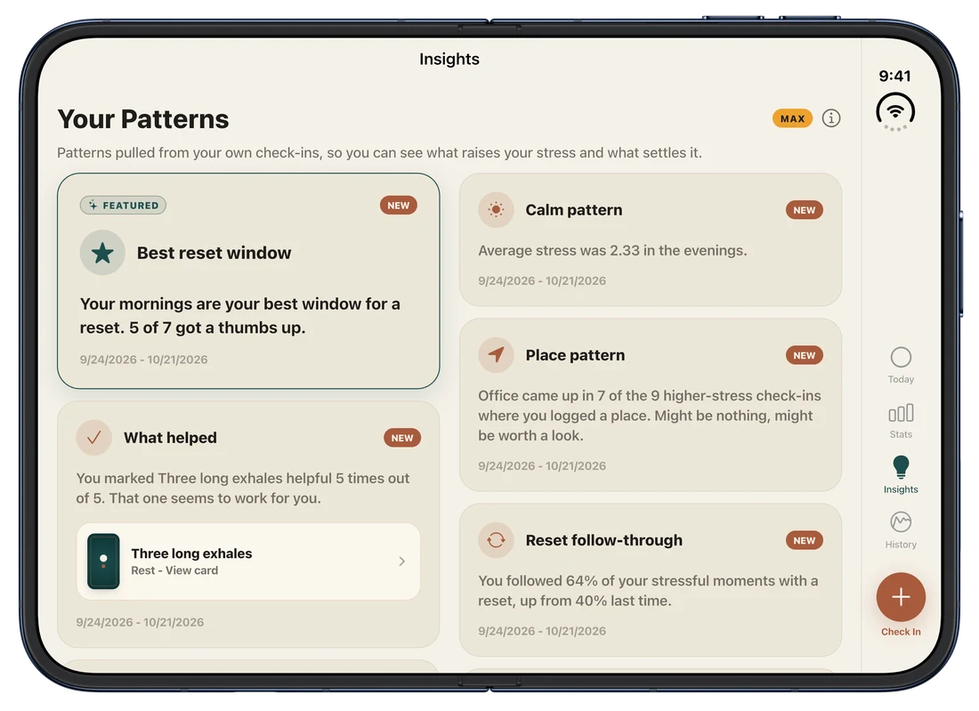 Open: two columns of insights